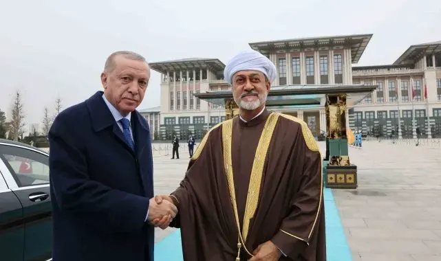 Cumhurbaşkanı Erdoğan, Umman Sultanı El Said'i resmi törenle karşıladı