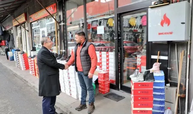 Kars Valisi Ziya Polat'tan esnaf ziyareti