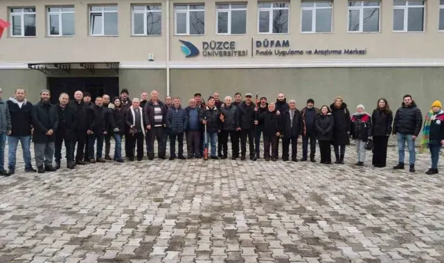 Çaycumalı fındık üreticilerine Düzce'de teknik gezi