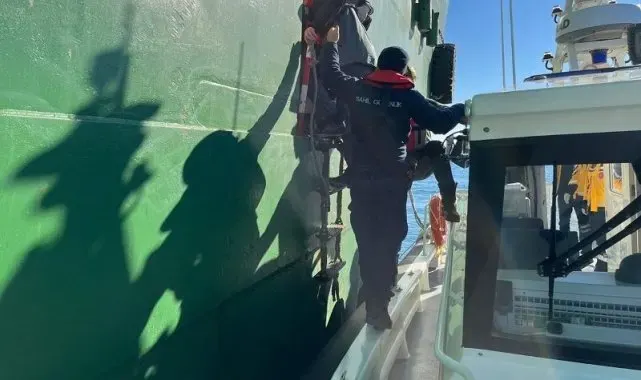 Kırklareli'nde gemide rahatsızlanan personel tıbbi tahliye