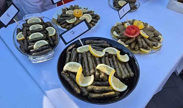 Sarma ve tatlılar yarıştı