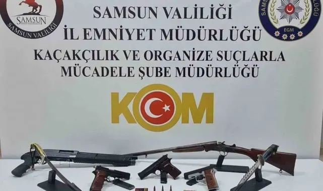 Samsun'da silah kaçakçılığı operasyonu: 1 gözaltı