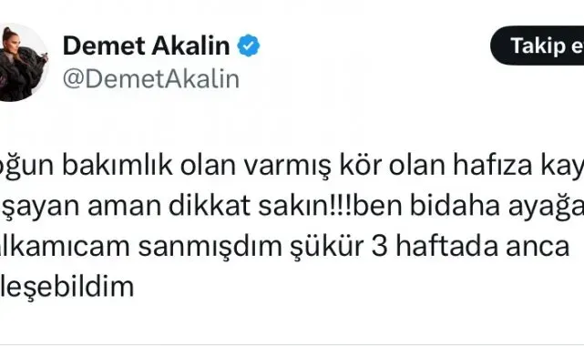 Demet Akalın 'Ölümden döndüm' dedi, uzmanlar uyardı: "Vücudumuza zarar verecek şekilde kilo vermemek lazım"