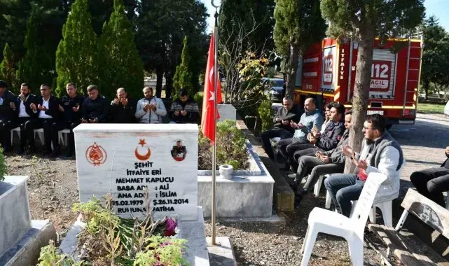Payas'ta şehit itfaiyeci dualarla anıldı