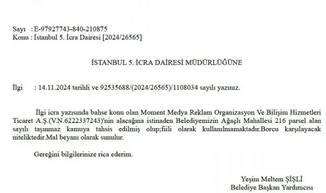 İstanbul'da ilginç olay, Eyüpsultan Belediyesi borcuna karşılık mezarlık verdi