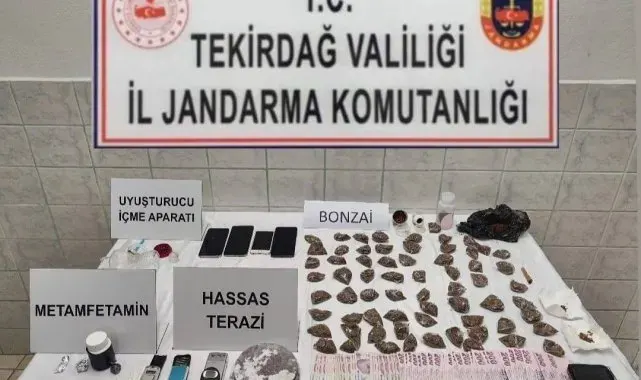 Tekirdağ'da uyuşturucu operasyonlarında çeşitli maddeler ele geçirildi