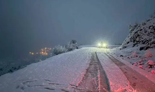 Siirt'te kar nedeniyle kapanan yollar açıldı
