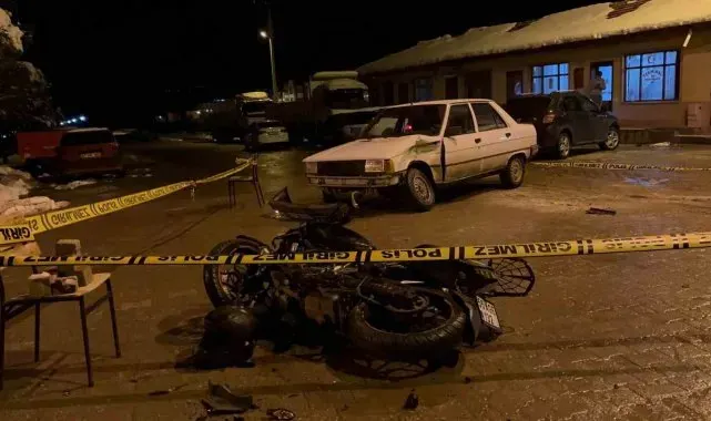 Otomobil ile motosiklet çarpıştı: 2 yaralı