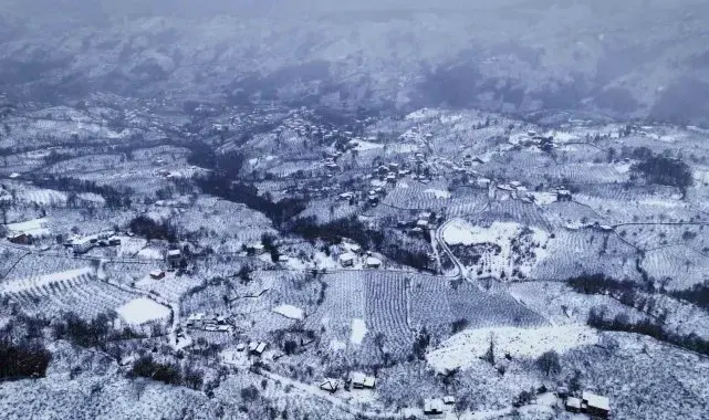 Ordu'dan kar manzaraları