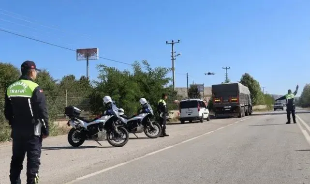 Çankırı'da 72 araç trafikten men edildi
