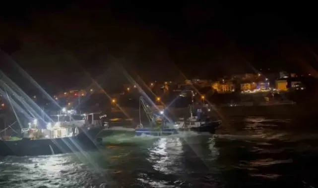 Arnavutköy'de balıkçı teknesi karaya oturdu
