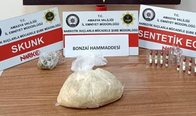 Amasya polisinden uyuşturucu operasyonu: 3 tutuklama
