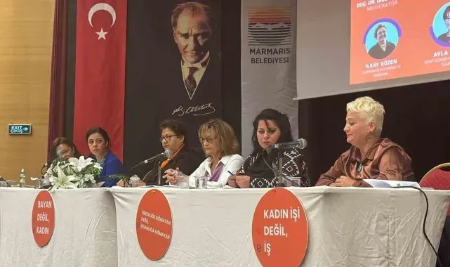 Marmaris'te 'Kadına yönelik şiddet' paneli düzenlendi