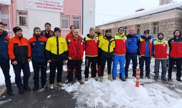 Yaylada mahsur kalan çoban 24 saatte kurtarıldı