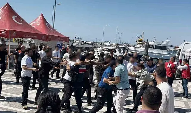 Silivri'de gergin anlar: Basın mensuplarına saldırı kamerada