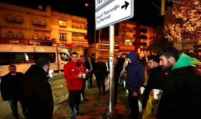 Yılmaz'dan vatandaşlara çorba ikramı