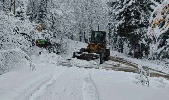 Artvin'de kapalı olan köy yollarını ulaşıma açmak için çalışmalar sürüyor
