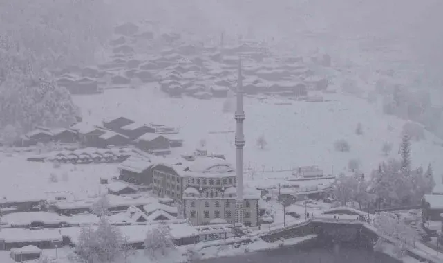 Uzungöl beyaz gelinliğini giydi