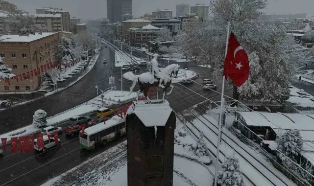 Kayseri'de kasım ayında son 20 yılın en fazla kar yağışı yaşandı
