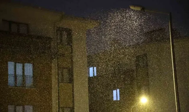Elazığ'da kar yağışı başladı