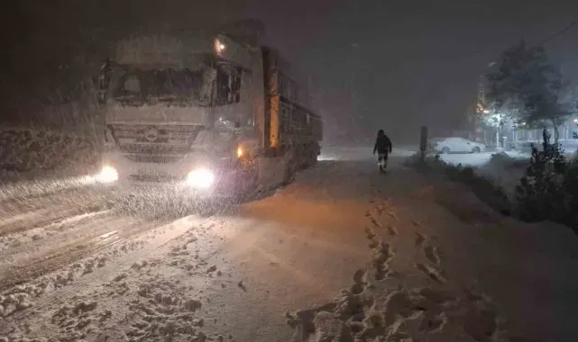 Tunceli'de kar yağışı