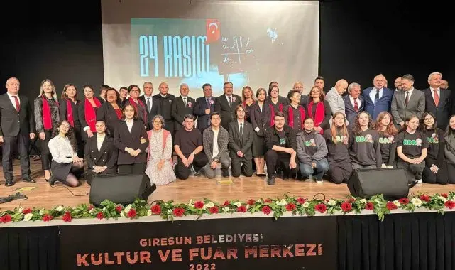 Giresun'da 24 Kasım Öğretmen Günü törenlerle kutlandı