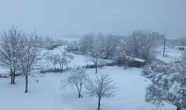 Kavak, beyaz gelinliğini giydi