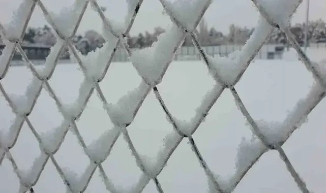Kayseri'de amatör maçlara kar engeli