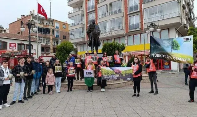 Sinop'ta toprağa saygı yürüyüşü