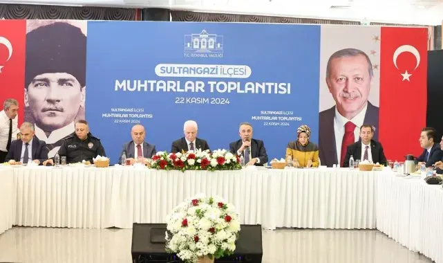 İstanbul Valisi Davut Gül Sultangazili muhtarlarla bir araya geldi