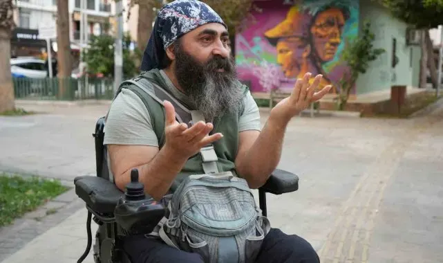 Bedensel engelli adamın 'rampa' çilesi