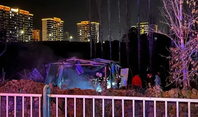 Kayseri'de korkutan baraka yangını