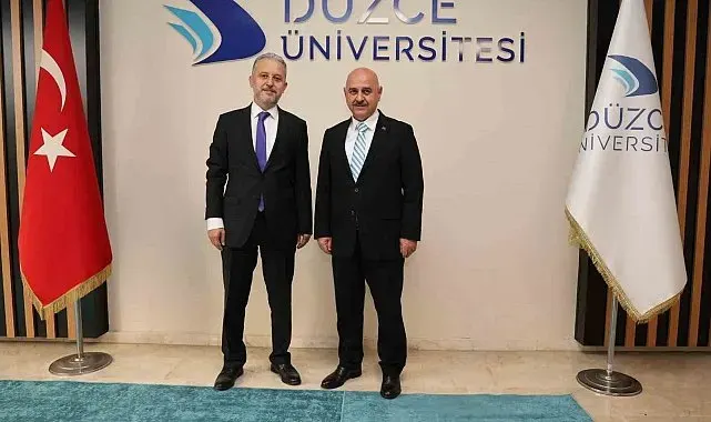 Sağlık Müdürü Yılmaz'dan Rektör Nedim Sözbir'e tebrik