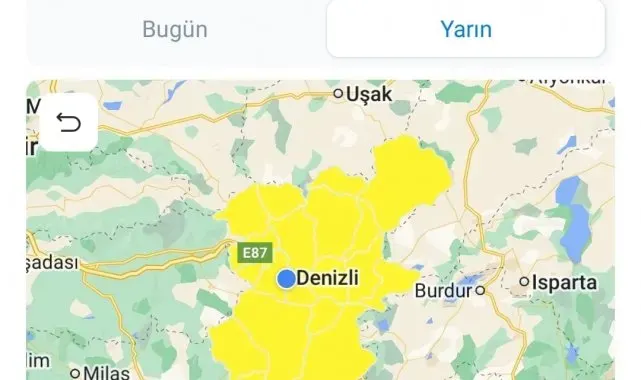 Meteoroloji Denizli'yi kuvvetli rüzgar ve fırtınaya karşı uyardı
