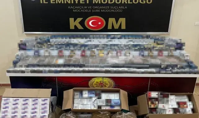 Erzincan'da kaçak sigara ve makaron ele geçirildi