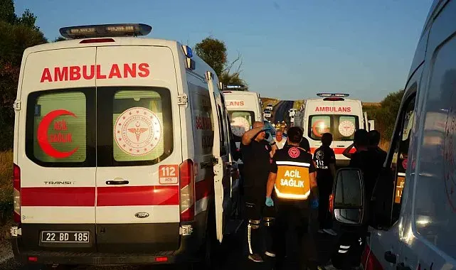 Edirne'de zincirleme kaza: 6 yaralı