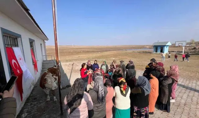 Kars'ta Büyükbaş Hayvancılıkta Sağım Hijyeni ve Sanitasyon Kursu eğitimi