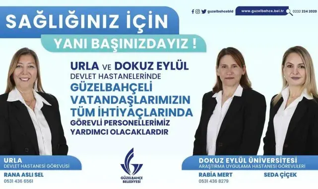 Güzelbahçe Belediyesinden hastane hizmeti