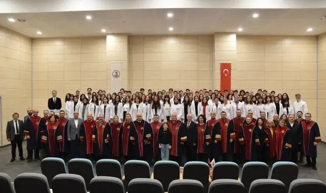 Veteriner hekim adayları beyaz önlük giydi