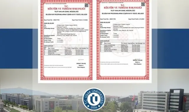 Uşak Üniversitesinin 'Entegre Kalite Yönetim Sistemi' Kültür ve Turizm Bakanlığı tarafından tescillendi