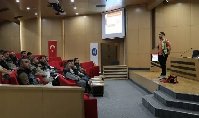 Çorum Belediyesi personeline iş güvenliği eğitimi