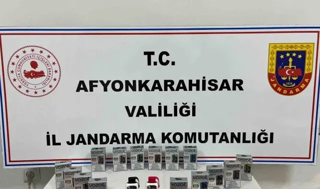 Jandarma kaçak elektronik sigara ele geçirdi