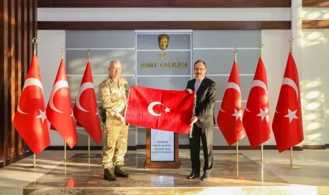 Jandarma Genel Komutan Yardımcısı Hüseyin Kurtoğlu Siirt Valisi ile görüştü