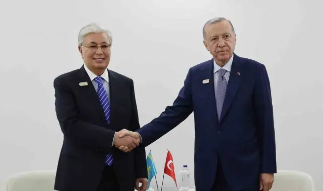 Cumhurbaşkanı Erdoğan, Kazakistan Cumhurbaşkanı Tokayev ile görüştü