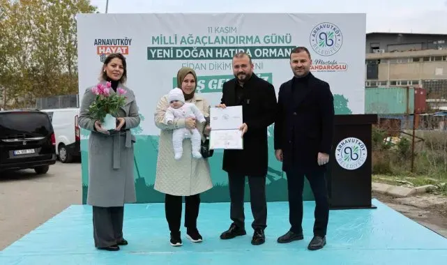 Arnavutköy'de doğan her çocuk için bir ağaç yetişecek