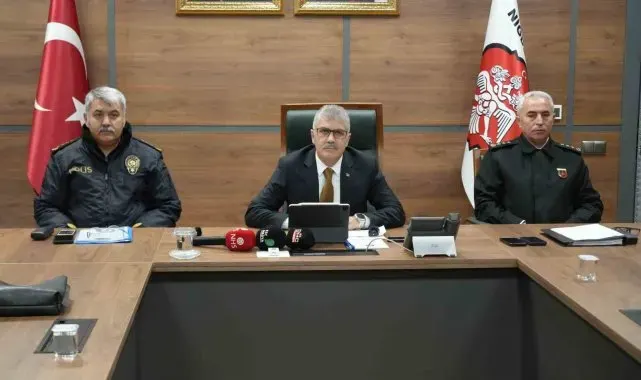 Vali Çelik, Niğde'nin aylık asayiş verilerini paylaştı