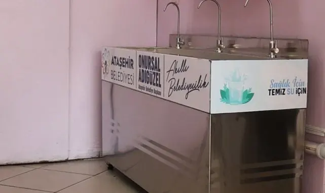 Ataşehir Belediyesi'nden okullara su arıtma cihazı