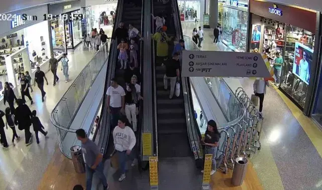 AVM'deki yankesicilik anları kamerada