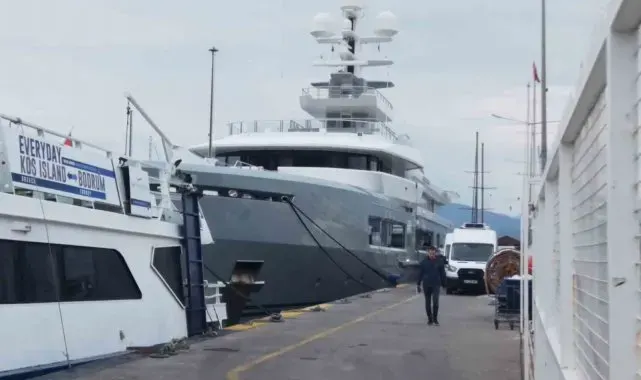 Mega yat 'Cloudbreak' Fethiye'de 135 bin litre yakıt aldı