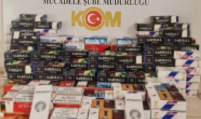 Samsun'da kaçak sigara operasyonu